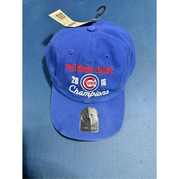 Chicago Cubs 47 Brand MLB 2016 National League Champions Adjustable Cap NWT - Picture 1 of 2